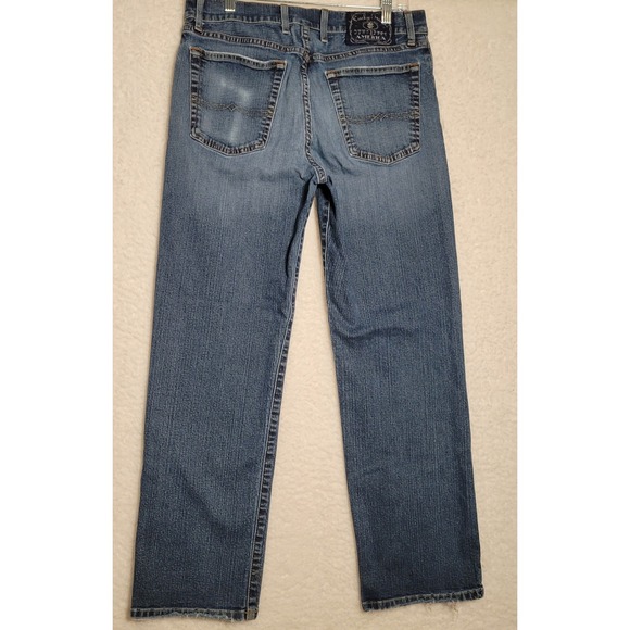 Lucky Brand Womens Denim Jeans Sz 32 Loose Fit Dungarees By Gene Montesano 0192 - Picture 2 of 13